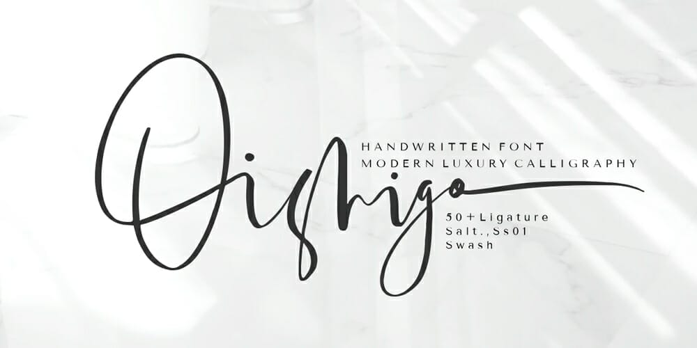 250 + Free Modern Script Fonts for Designers 161 Oishigo Script
