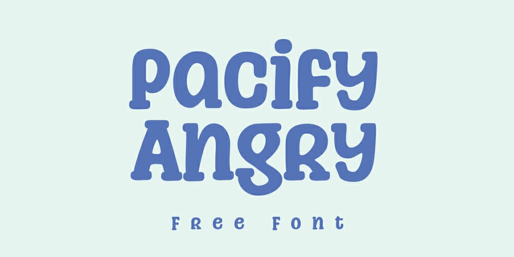 250 + Free Modern Script Fonts for Designers 456 Pacify Angry Font