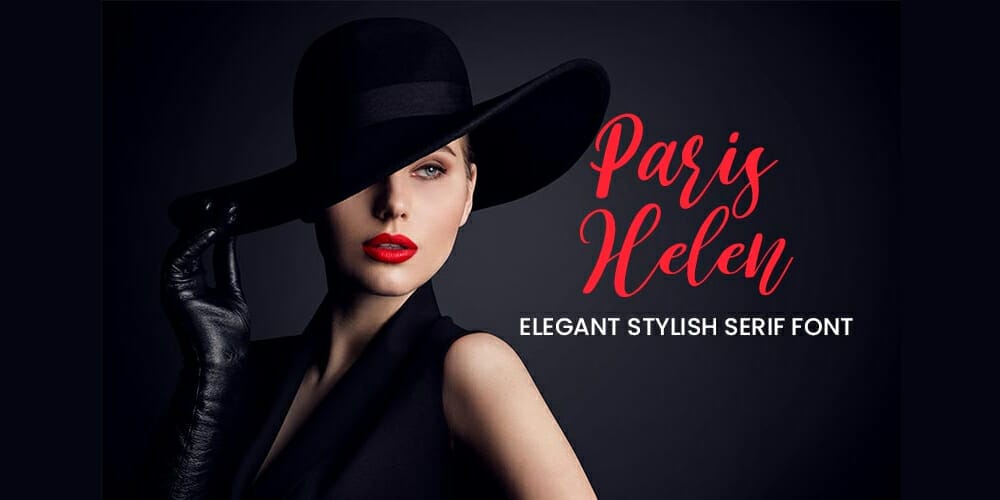 Paris Helen Elegant Script Font