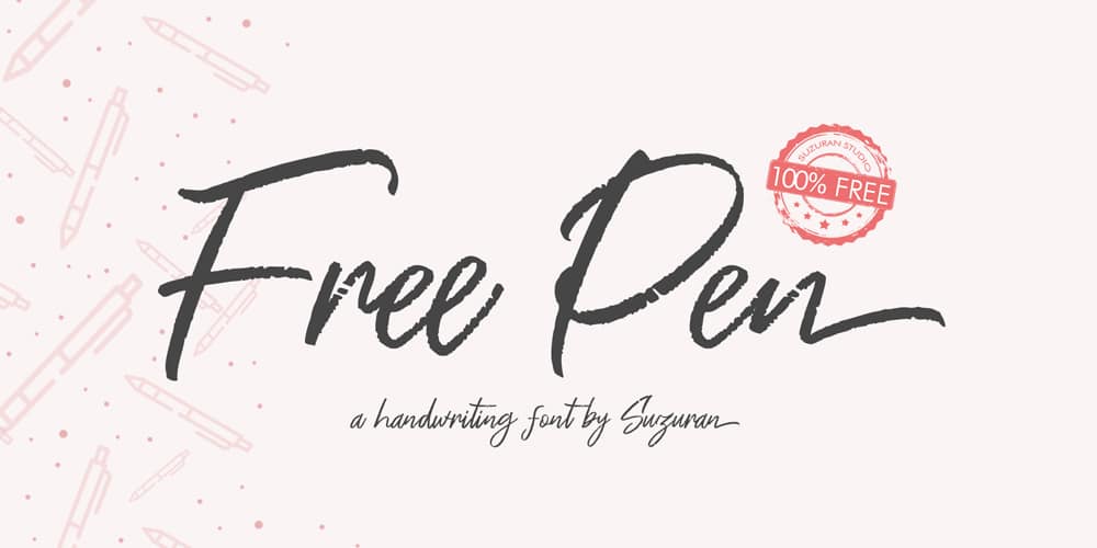 200+ Great Free Fonts for Designers 406 Pen Script Font
