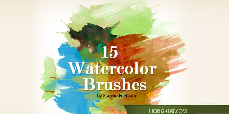Free Watercolor Elements for Designers 71 Photoshop Watercolor Brushes