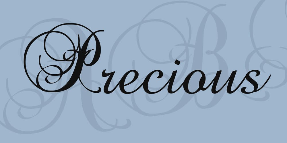 250 + Free Modern Script Fonts for Designers 437 Precious Regular