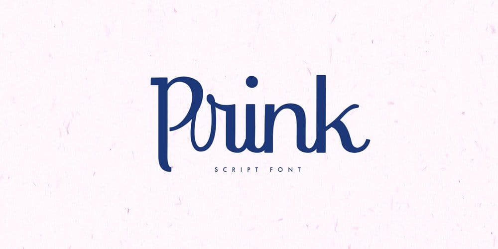 250 + Free Modern Script Fonts for Designers 335 Prink Script Typeface