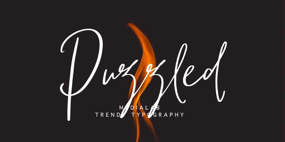 200+ Great Free Fonts for Designers 410 Puzzled Script Font