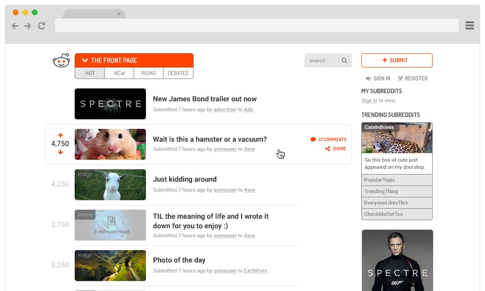 Redesign Concept of Famous Brands 80 Reddit Redesign Concept