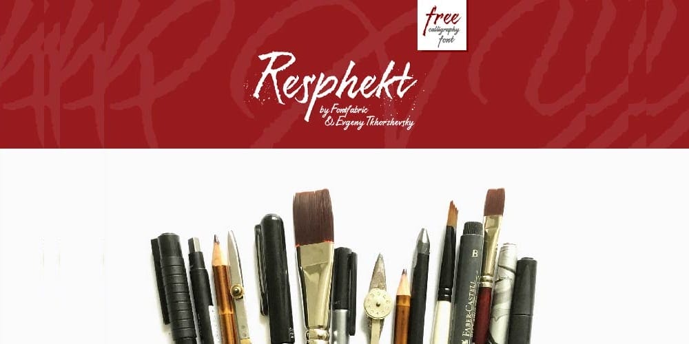 250 + Free Modern Script Fonts for Designers 392 Resphekt Font