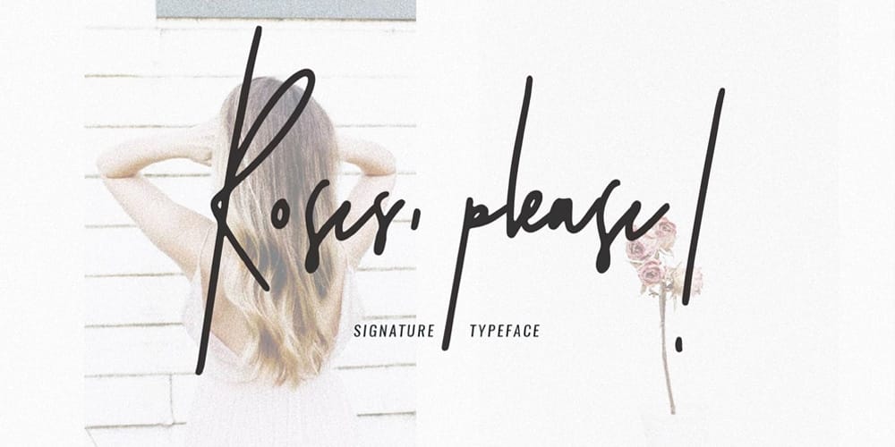 200+ Great Free Fonts for Designers 435 Roses-Please-Signature-Typeface