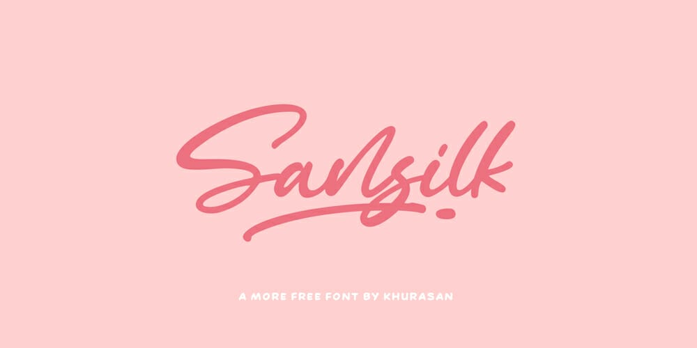 250 + Free Modern Script Fonts for Designers 250 Sansilk
