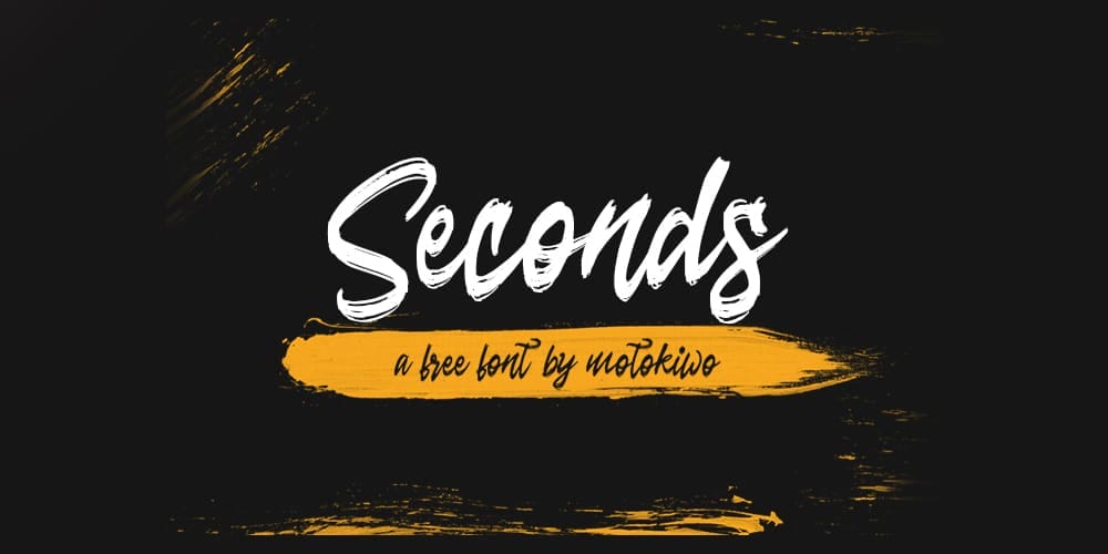 Seconds Brush Script Font