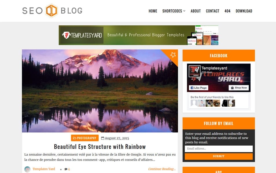 300+ Best Free Responsive Blogger Templates 2025 439 Seo Blog Responsive Blogger Template