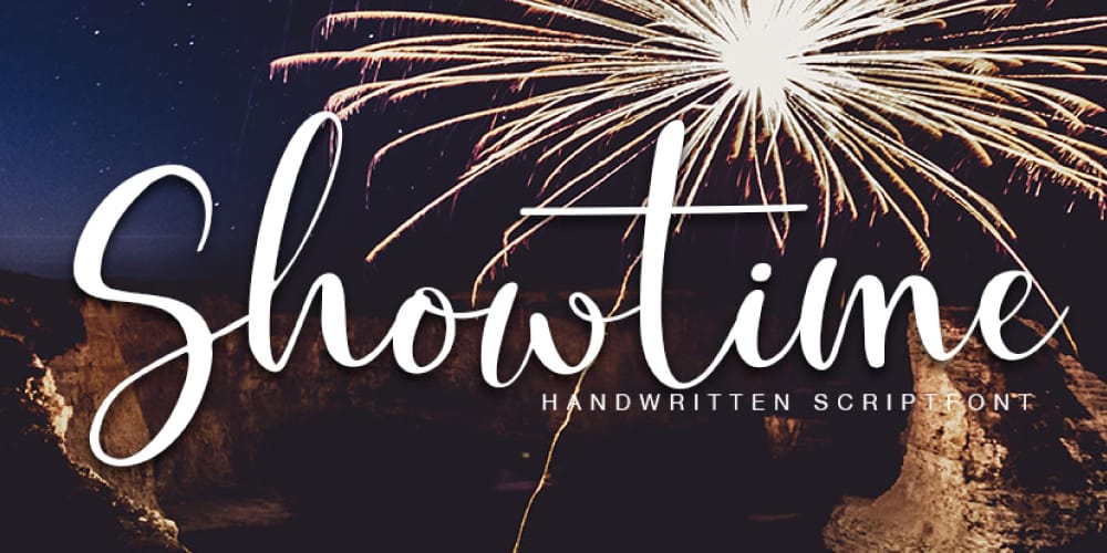 250 + Free Modern Script Fonts for Designers 187 Showtime Script Font