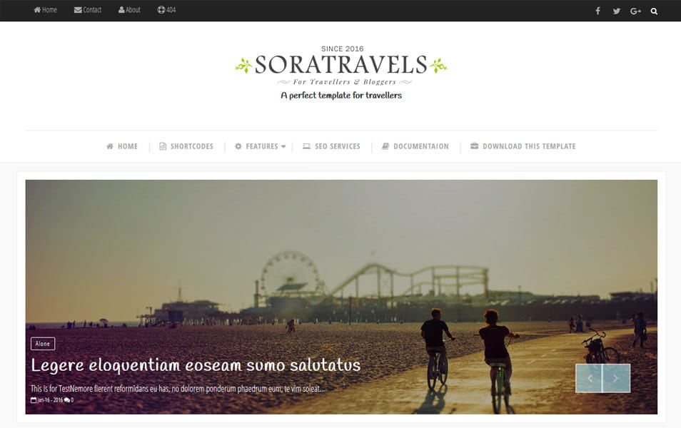 300+ Best Free Responsive Blogger Templates 2025 351 Sora Travels Responsive Blogger Template