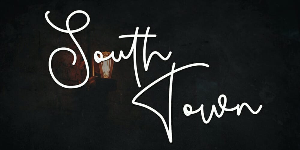 250 + Free Modern Script Fonts for Designers 41 South Town