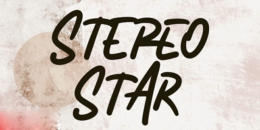 250 + Free Modern Script Fonts for Designers 191 Stereo Star Font