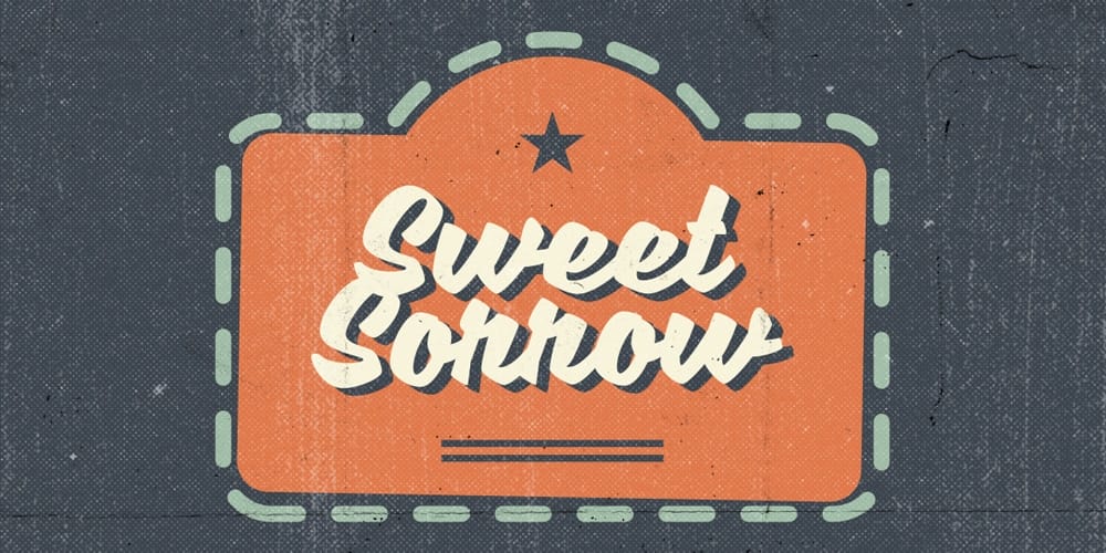 250 + Free Modern Script Fonts for Designers 382 Sweet Sorrow Font