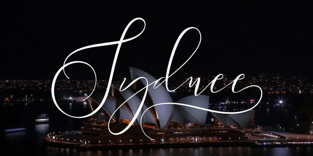 250 + Free Modern Script Fonts for Designers 362 Syndee Calligraphy Script Font