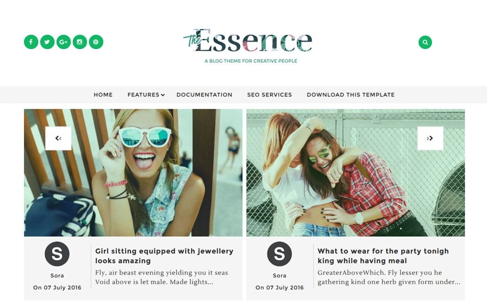 300+ Best Free Responsive Blogger Templates 2025 211 The Essence Responsive Blogger Template