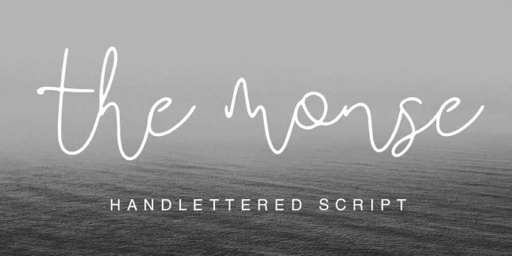 200+ Great Free Fonts for Designers 413 The Monse Handmade Script Font