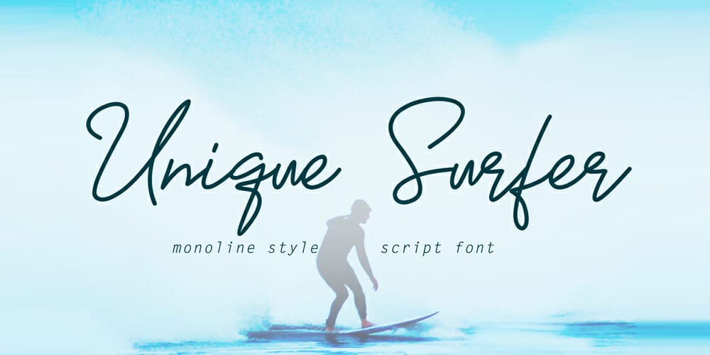 250 + Free Modern Script Fonts for Designers 397 Unique Surfer
