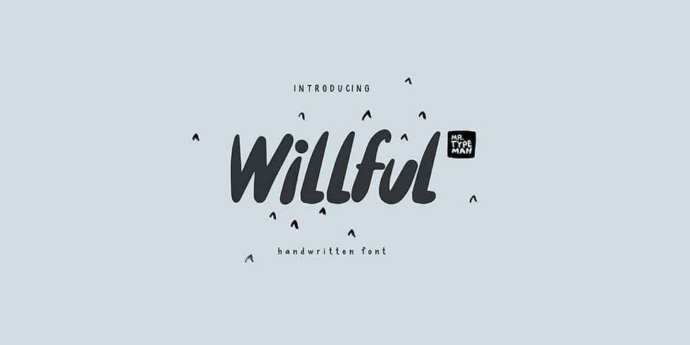 Willful Handwritten Brush Font