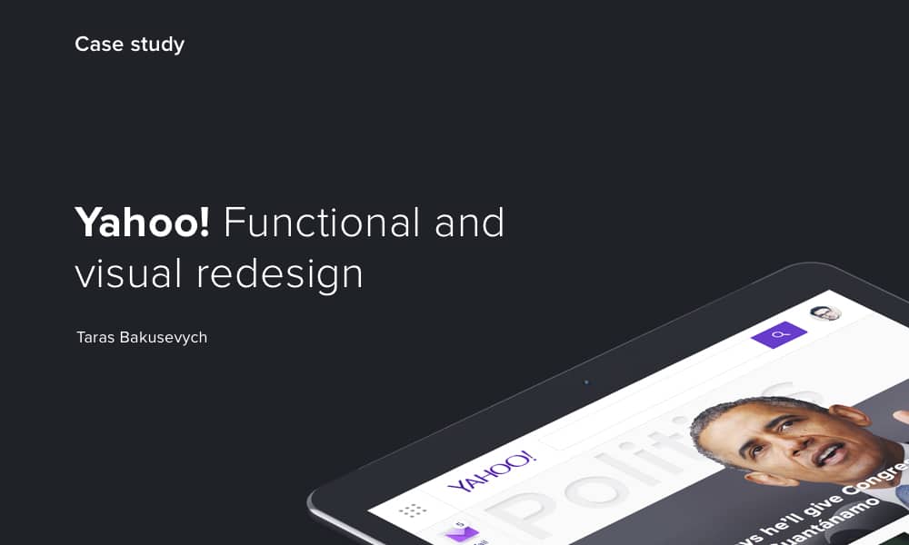 Redesign Concept of Famous Brands 69 Yahoo Redesign Concept