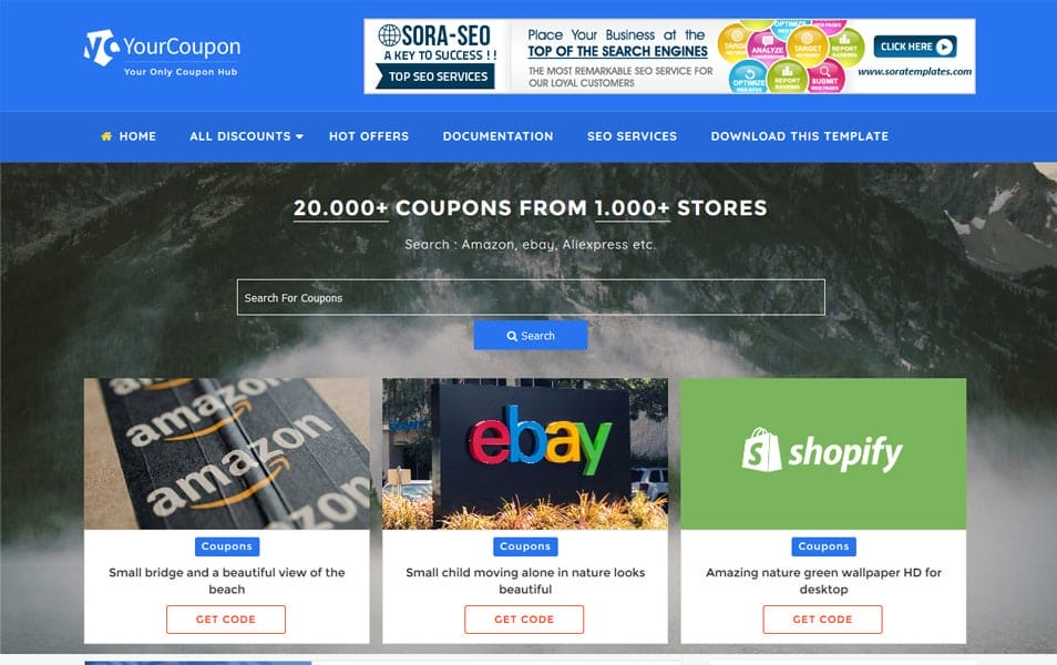 300+ Best Free Responsive Blogger Templates 2025 447 Your Coupon Responsive Blogger Template