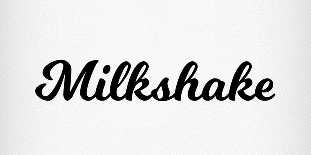 250 + Free Modern Script Fonts for Designers 418 milkshake
