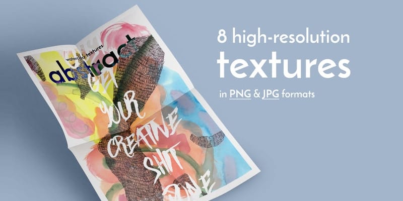 Free Watercolor Elements for Designers 38 Abstract Watercolor Textures