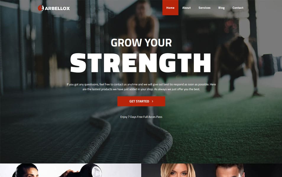 Barbellox - Gym Multipurpose Modern Elementor WordPress Theme