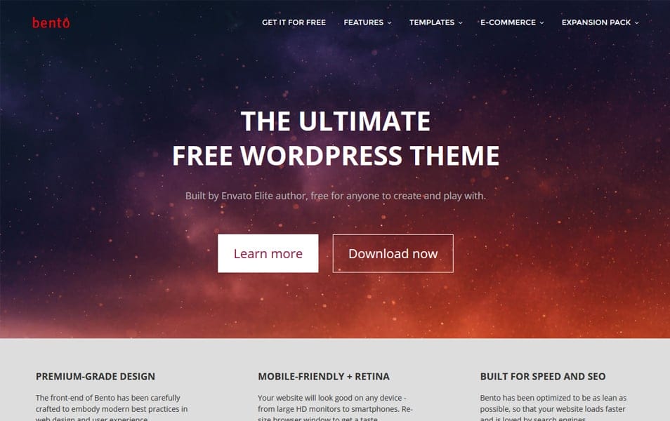 Bento Responsive WordPress Theme