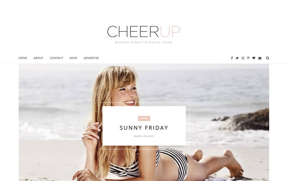 CheerUp Responsive Blogger Template