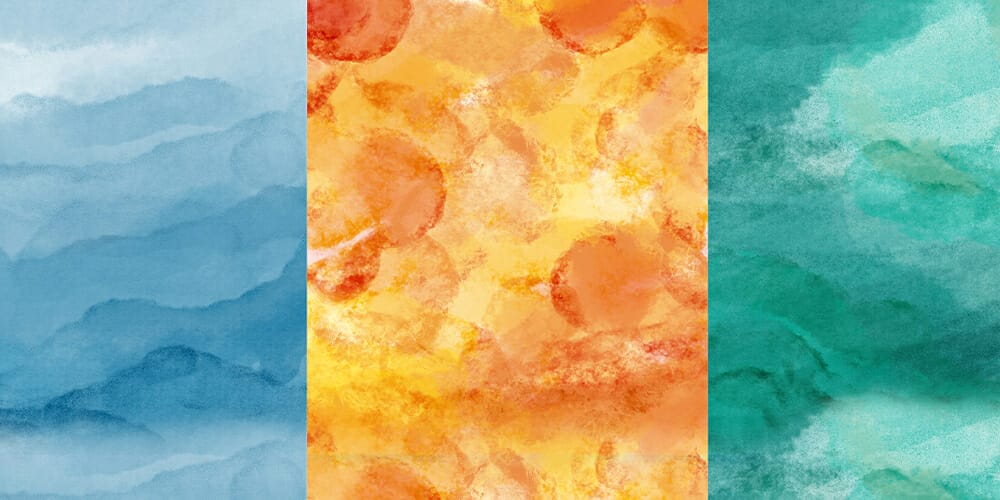 Free Watercolor Elements for Designers 3 Colorful Textured Watercolor Background