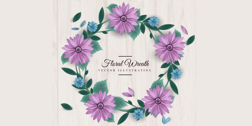 Free Watercolor Elements for Designers 100 Floral Wreaths