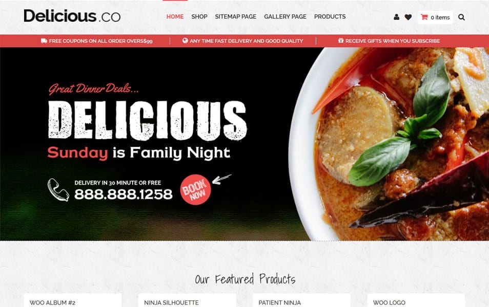 Foody Responsive WordPress Theme