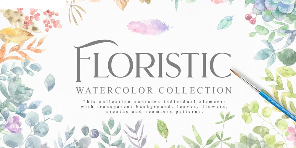Free Watercolor Elements for Designers 110 Free-Watercolour-Graphics-Collection