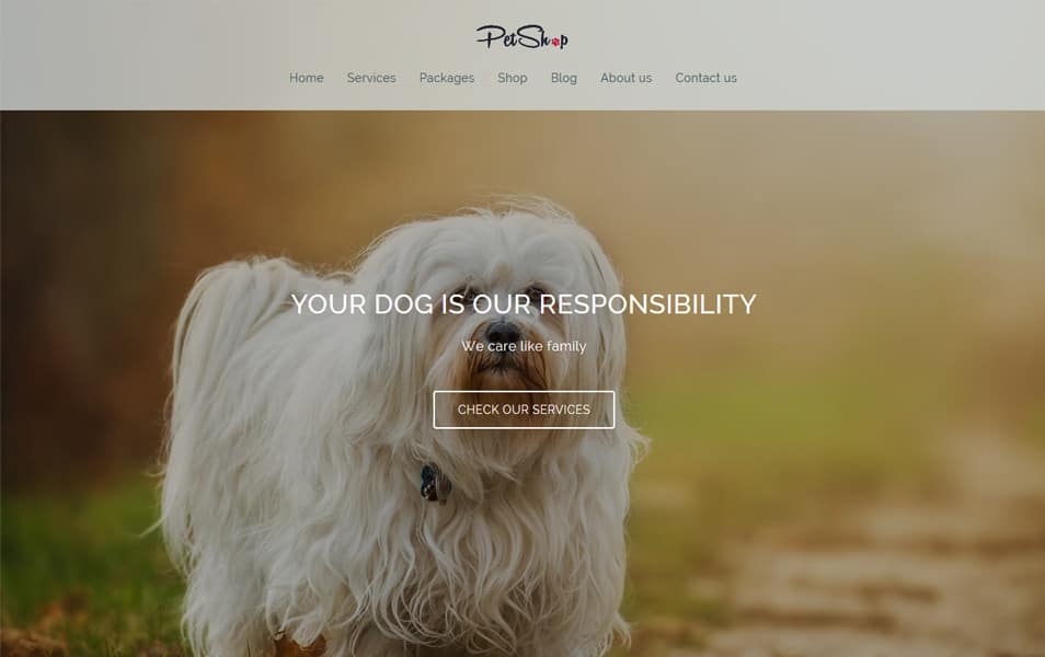 Petshop Responsive WordPress Theme