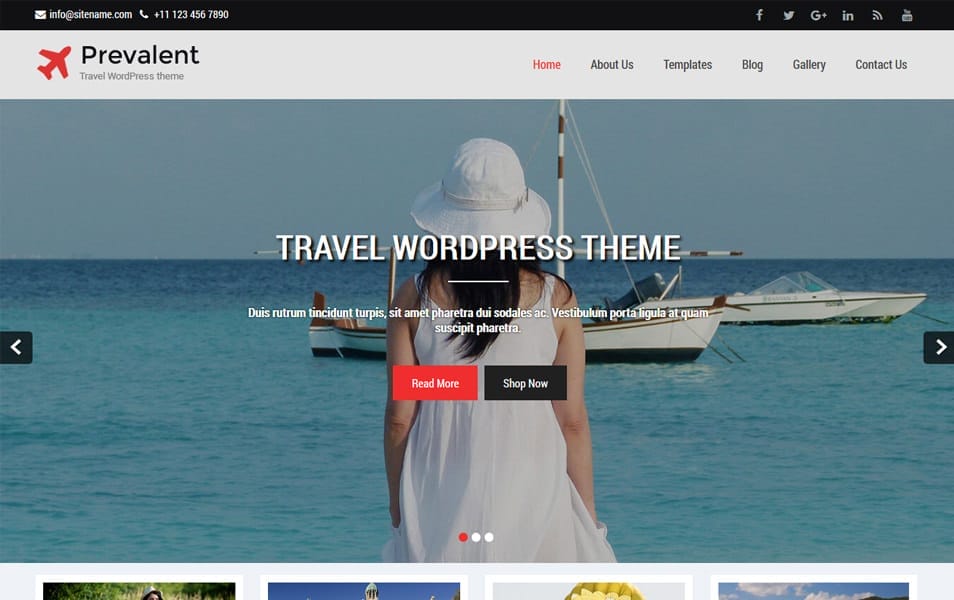 Prevalent Responsive WordPress Theme