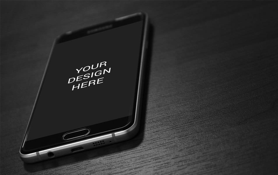 300+ Smartphone Mockup PSD Templates 63 Samsung On 7 Mockup