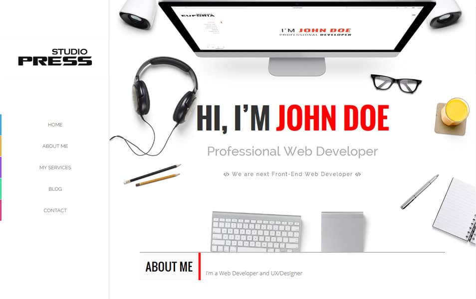 300+ Best Free Responsive Blogger Templates 2025 286 StudioPress Portfolio/Creative Blogger Template