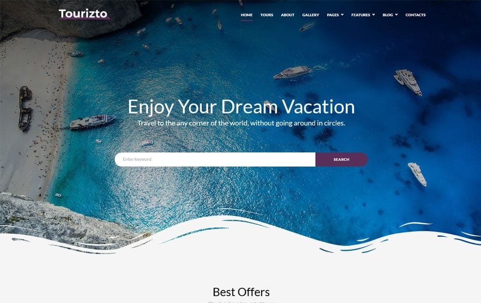 Tourizto - Travel WordPress Theme
