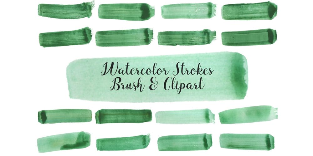 Free Watercolor Elements for Designers 60 Watercolor Brushes