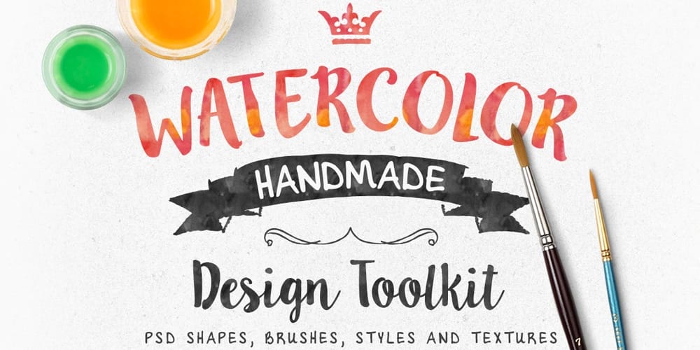 Free Watercolor Elements for Designers 102 Watercolor Design Toolkit