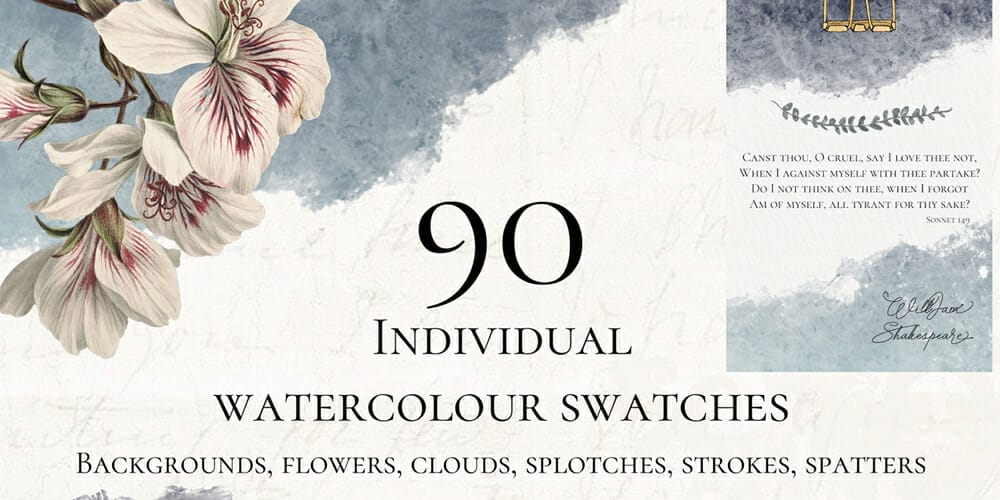 watercolour swatches
