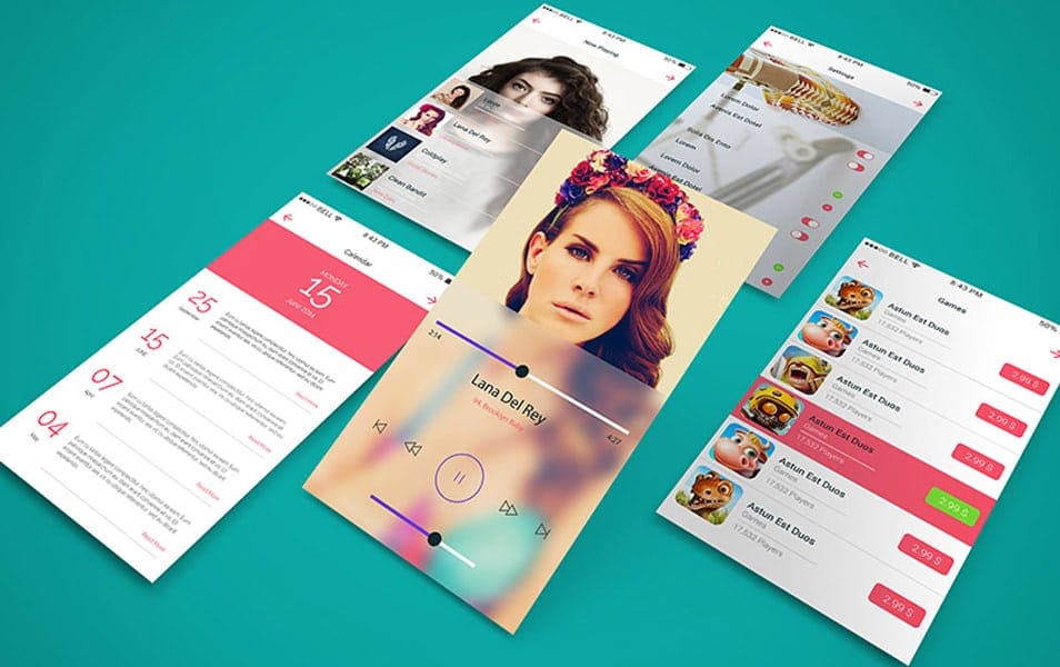 The Ultimate Collection of 2000+ Free Mockup Templates PSD Designs 103 App Screen Showcase Mockup