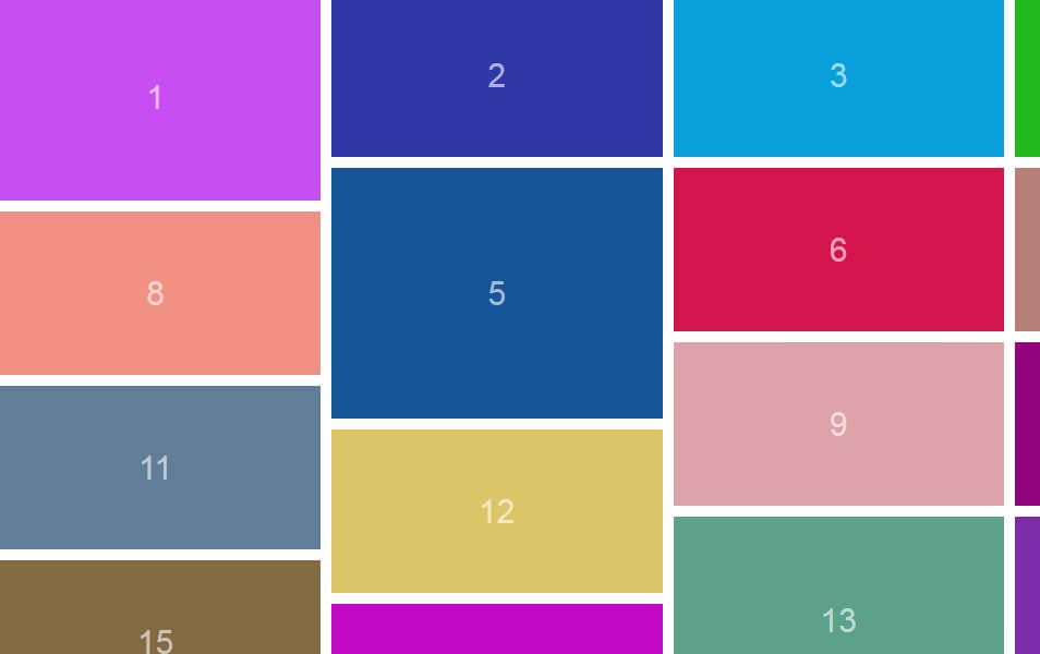 50+ Best jQuery Grid Plugins 25 Bricklayer.js