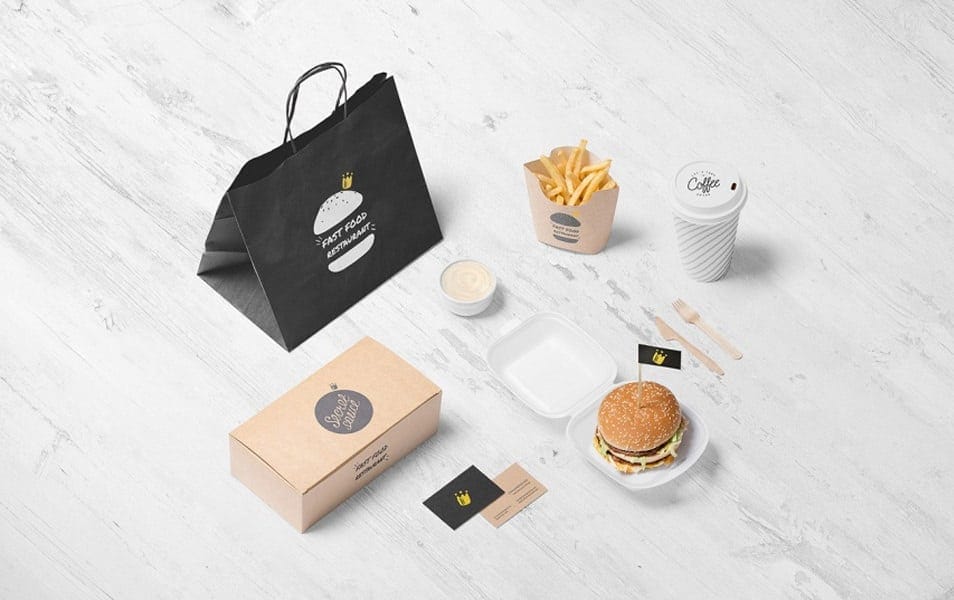 The Ultimate Collection of 2000+ Free Mockup Templates PSD Designs 271 Burger Store Branding Mockup