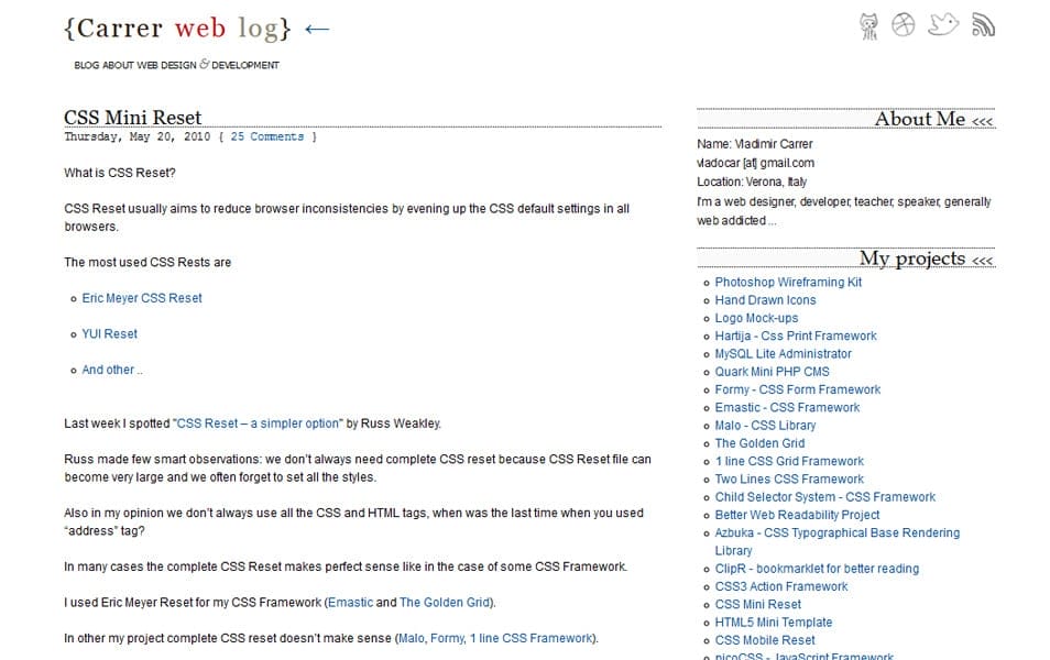 10+ Best CSS Reset Stylesheets 6 CSS Mini Reset