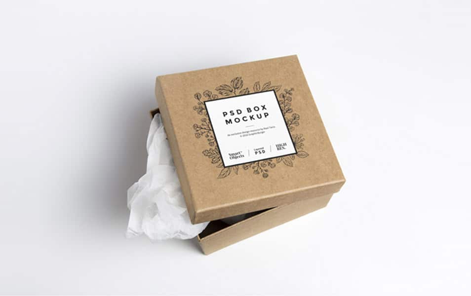 The Ultimate Collection of 2000+ Free Mockup Templates PSD Designs 663 Cardboard Box PSD MockUp