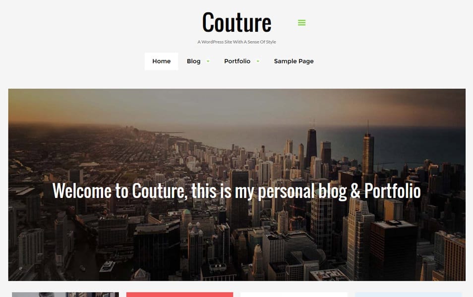 150+ Best Free Wordpress Portfolio Themes 2025 30 Couture Responsive WordPress Theme