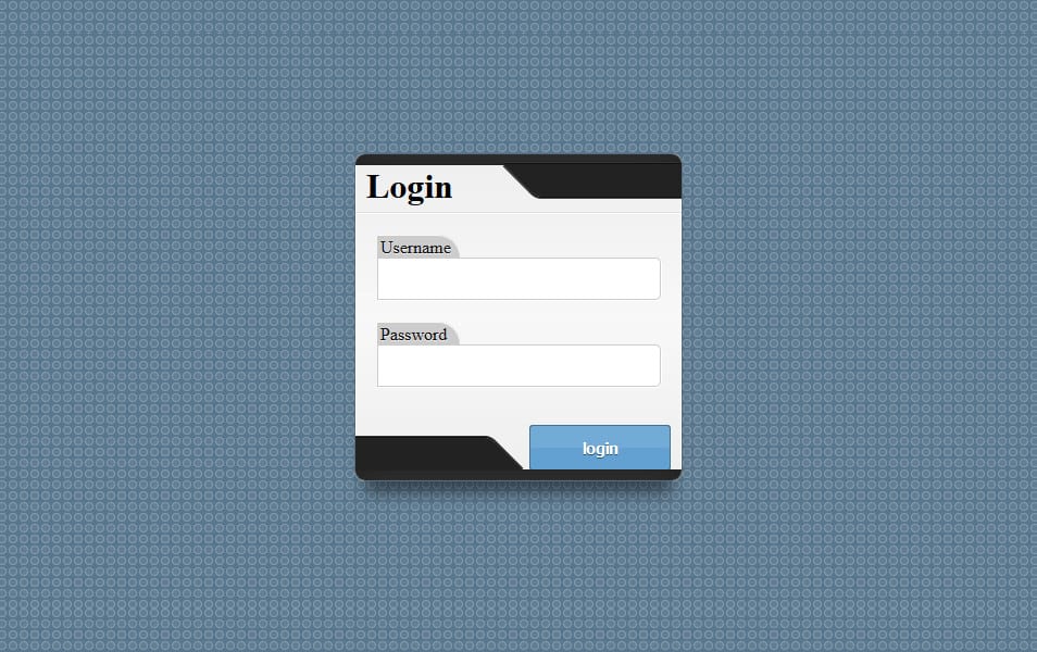 Experimental Login Form